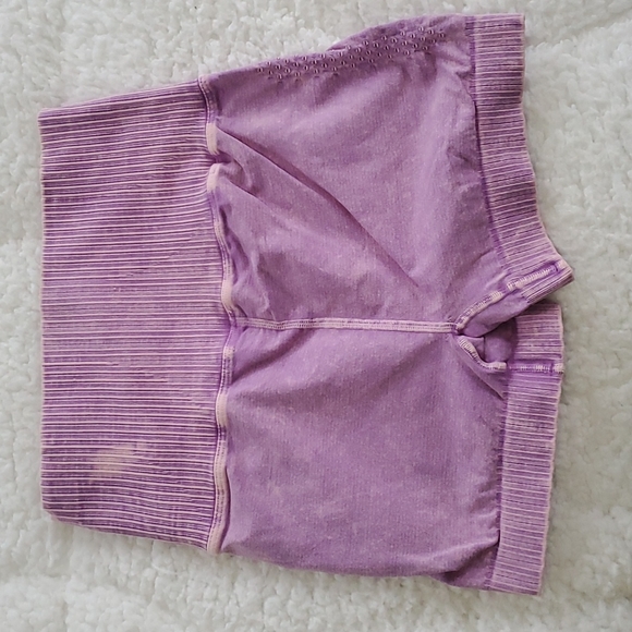 Free People Good Karma Running Shorts Sheer Lilac - Picture 7 of 10